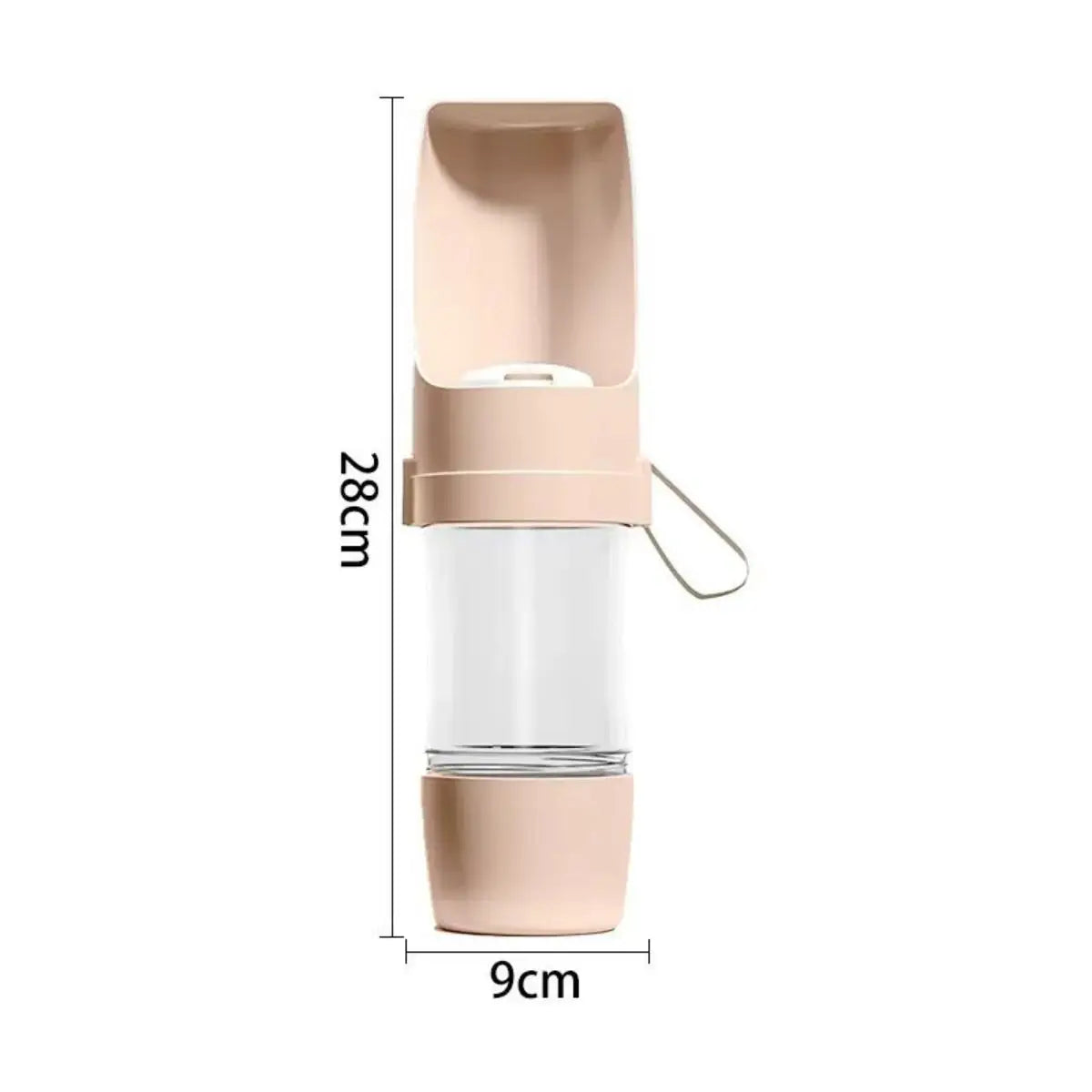 Portable Dog Cat Water Bottle with Storage for Food and Water Container.