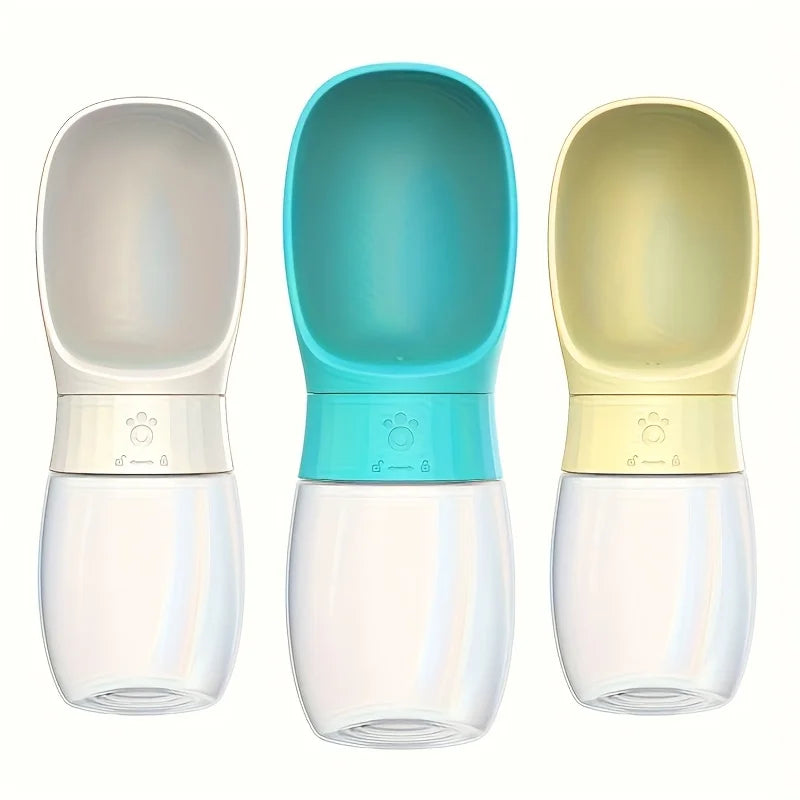 Portable water bottle for pet dogs when going out; Outdoor water container; Water drinking device for outdoor use