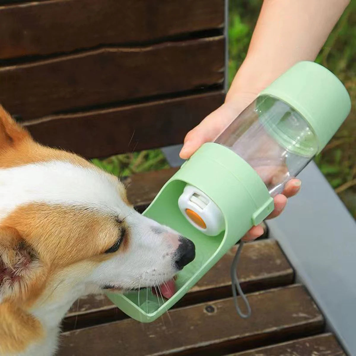 Portable Dog Cat Water Bottle with Storage for Food and Water Container.
