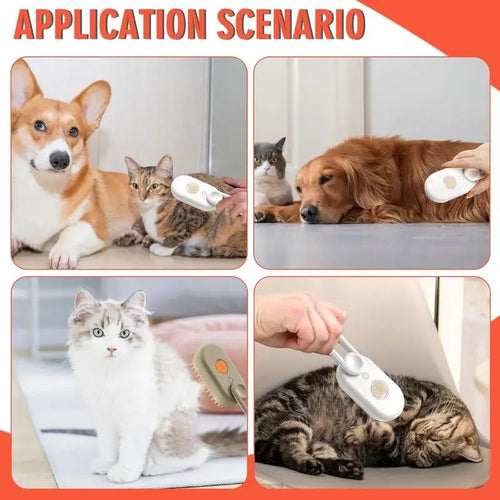 Pet Steam Brush for Cats And Dogs