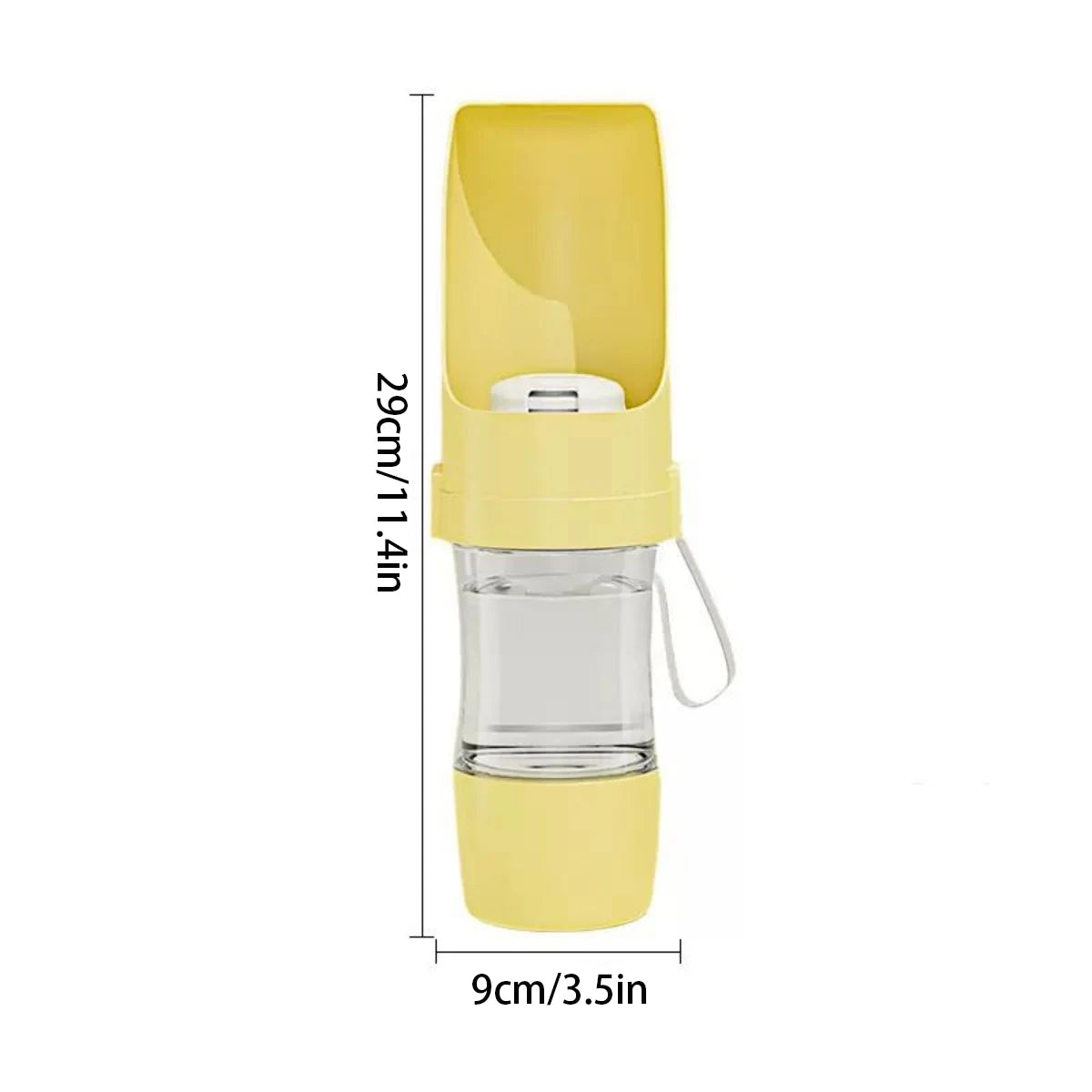 Portable Dog Cat Water Bottle with Storage for Food and Water Container.
