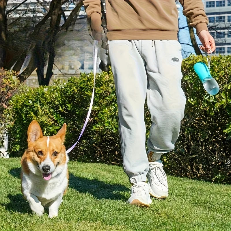 Portable water bottle for pet dogs when going out; Outdoor water container; Water drinking device for outdoor use