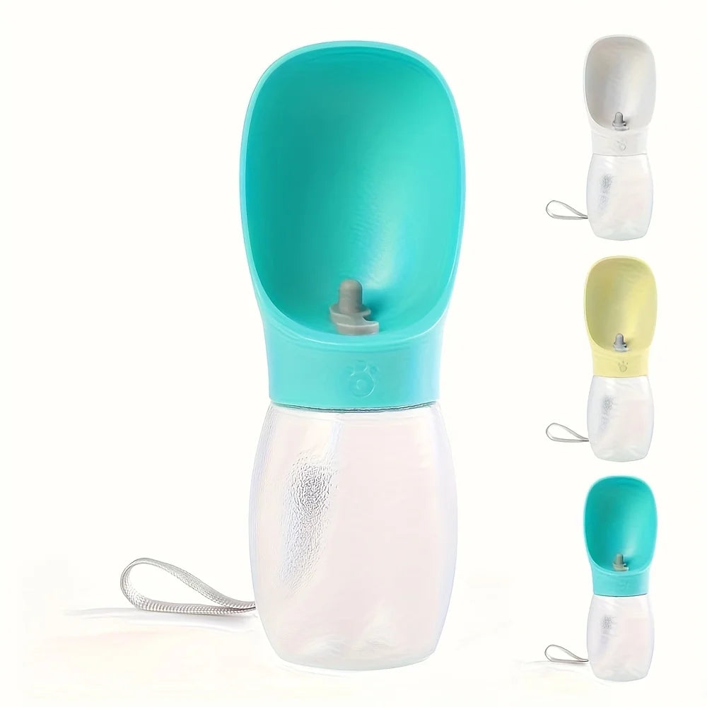 Portable water bottle for pet dogs when going out; Outdoor water container; Water drinking device for outdoor use