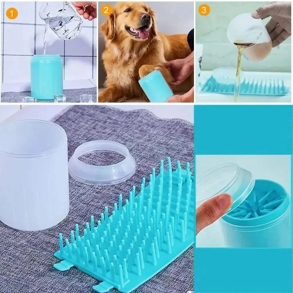 Pet Paw Cleaner Soft Silicone Foot Cleaning Brush